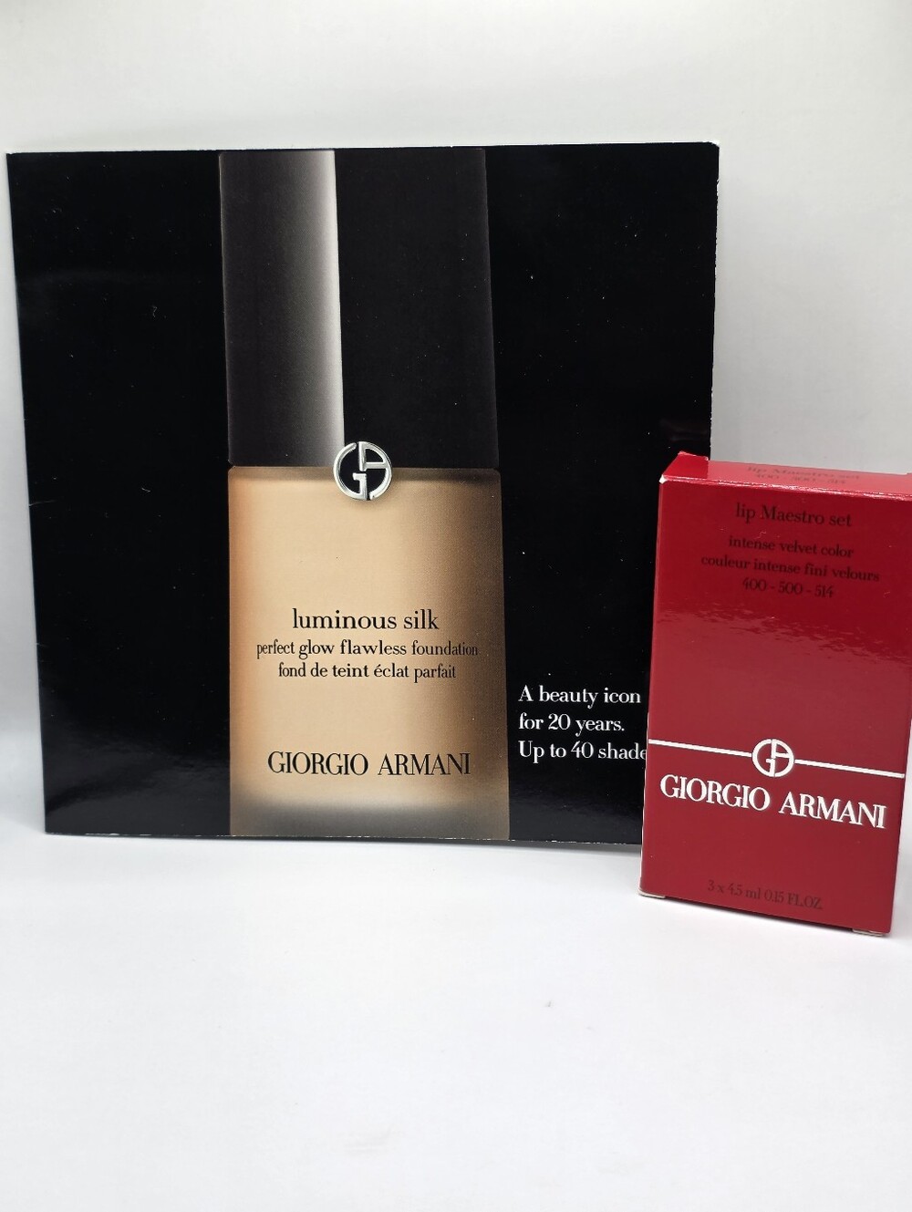 Giorgio Armani Lip Maestro Set & Foundation Sample